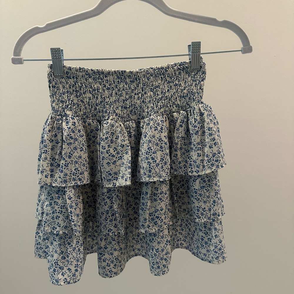 Floral Blue Skirt